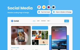 Orbit - Social Media Landing Page V1