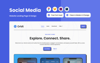 Orbit - Social Media Landing Page V2