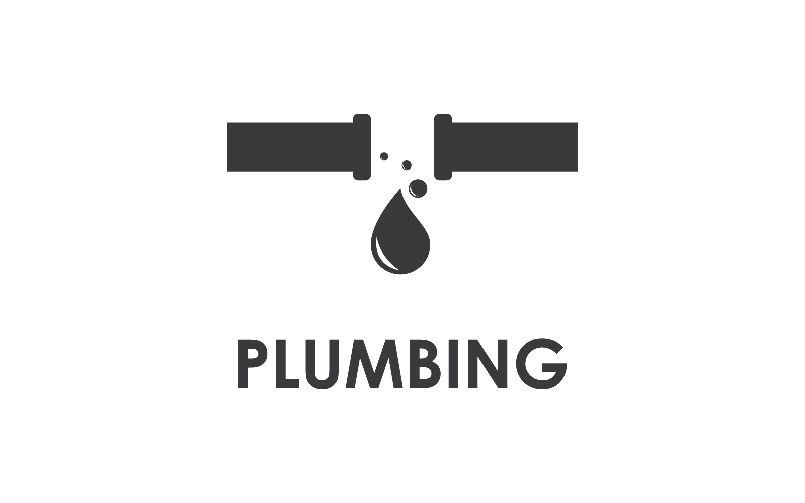 Plumbing logo vector illustration template