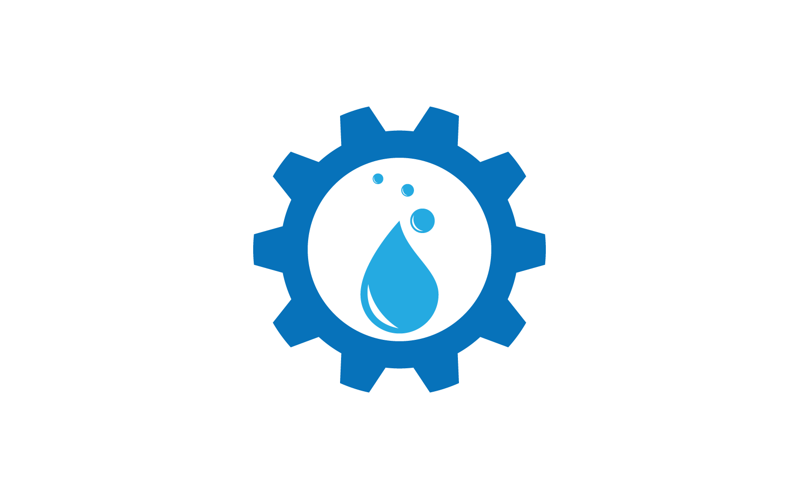 Plumbing vector flat design logo business template