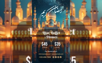 Ramadan Iftar Buffet Poster Design Template 19