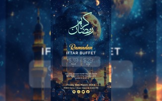 Ramadan Iftar Buffet Poster Design Template 24