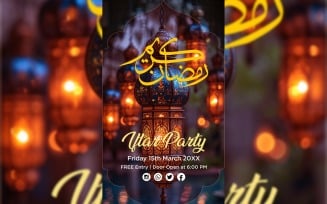 Ramadan Iftar Party Poster Design Template 06