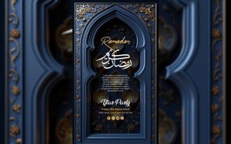 Ramadan Iftar Party Poster Design Template 12