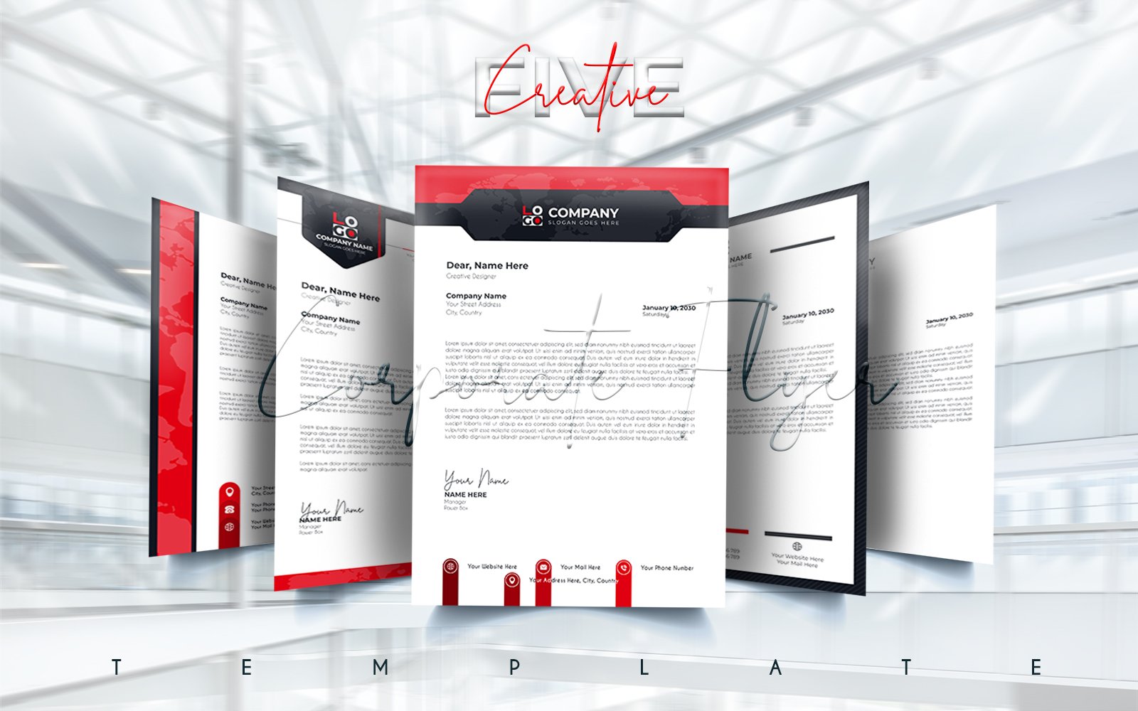 Template #399449 Corporation Layout Webdesign Template - Logo template Preview
