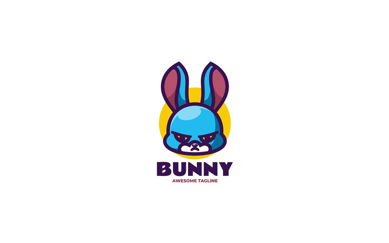 Bunny Mascot Cartoon Logo 3 Logo Template