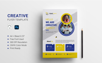 Creative Agency Flyer, Business Marketing Flyer Template