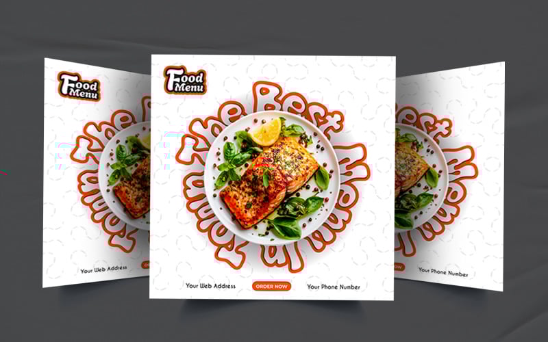 Creative restaurant food menu design template Corporate Identity