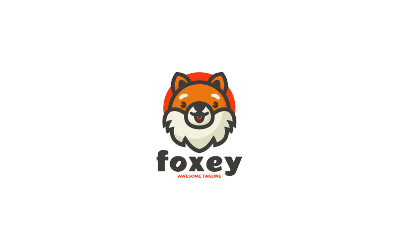 Fox Mascot Cartoon Logo Design Logo Template