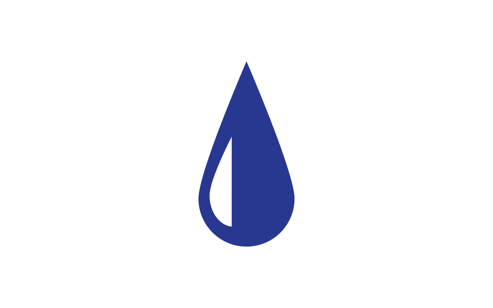 Plantilla vectorial de diseño de gota de agua