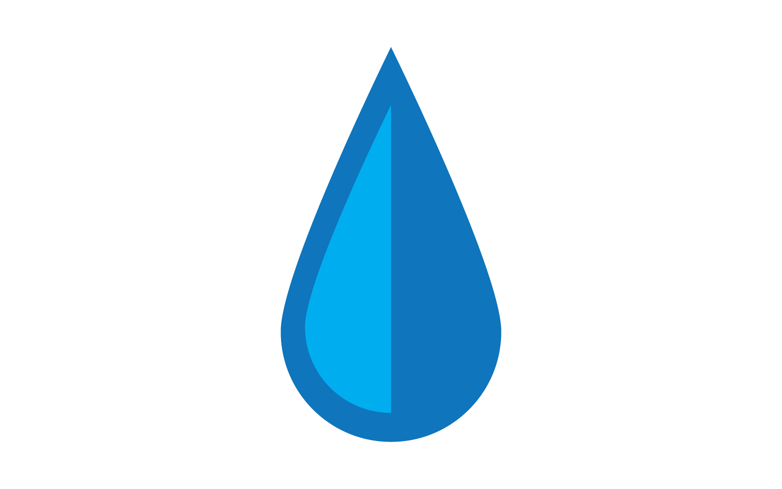 Water drop logo illustration flat design template