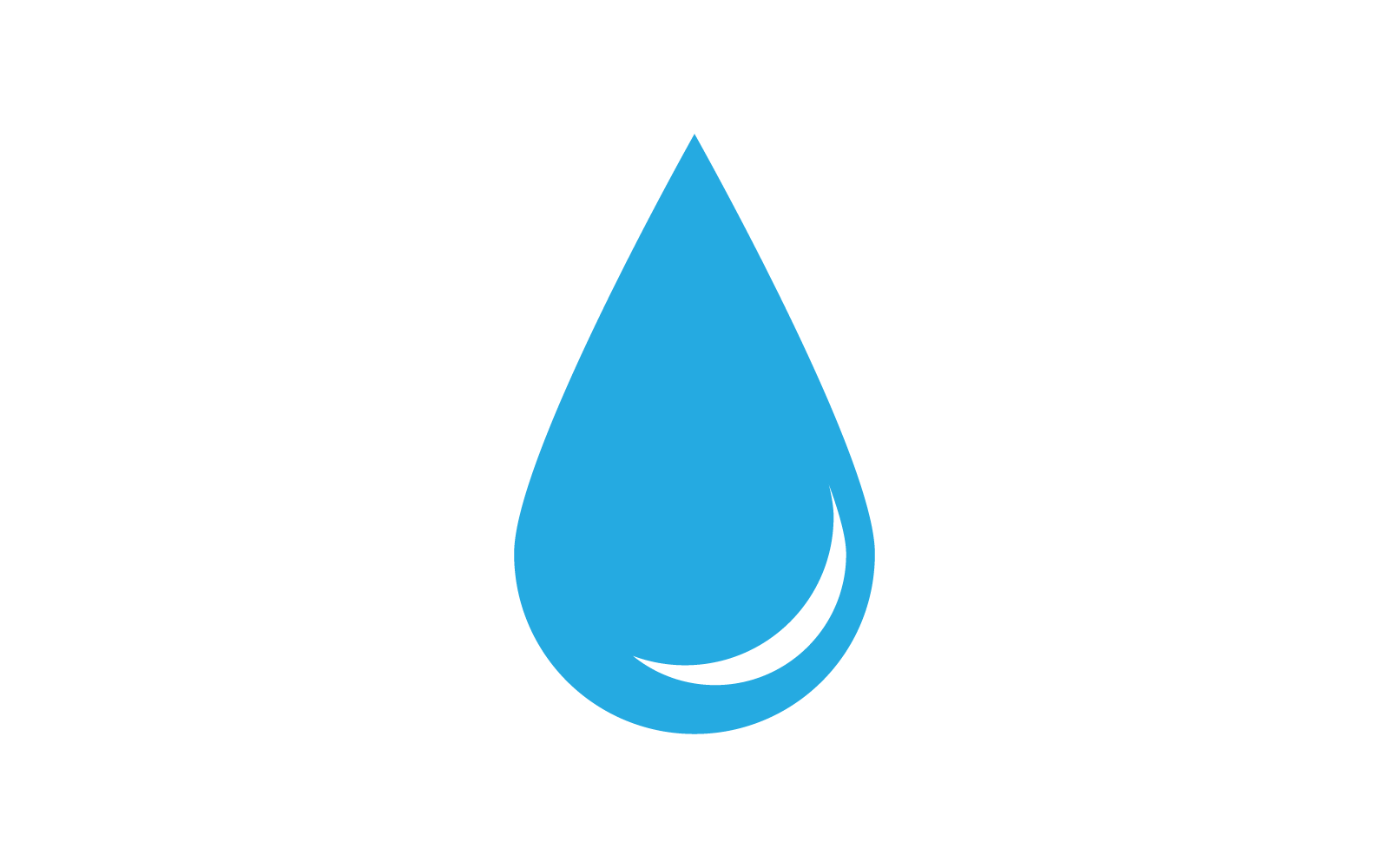 Waterdruppel illustratie vector ontwerpsjabloon