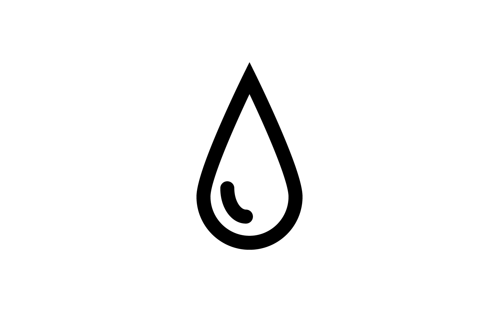 Waterdruppel logo vector illustratie sjabloon