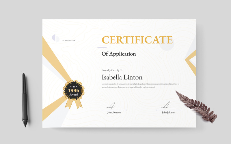 Education and Business Certificate Certificate Template