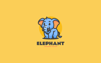 Elephant Mascot Cartoon Logo 1