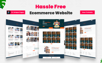 Modern Hassle Free E-Commerce Website Ui Figma Template