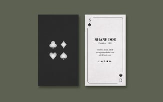 Poker Business Card Design Template