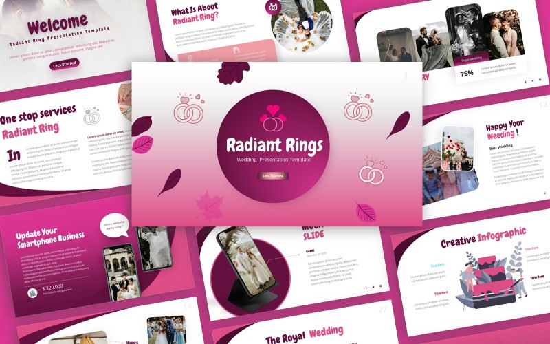 Radiant Ring Presentation Template PowerPoint Template