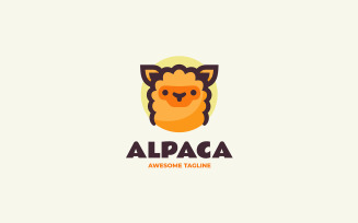 Alpaca Simple Mascot Logo