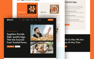 Bayda - Eggs Suppliers Elementor Template Kit