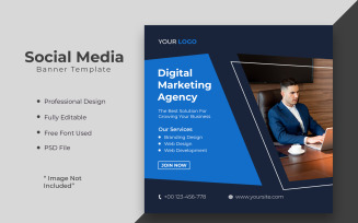 Digital marketing agency or corporate social media post template 01