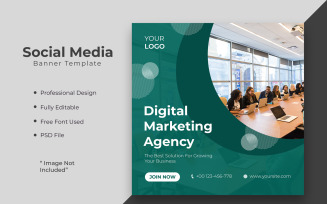 Digital marketing agency or corporate social media post template 03