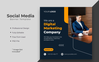 Digital marketing agency or corporate social media post template 06