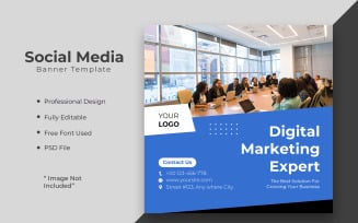 Digital marketing agency or corporate social media post template 09
