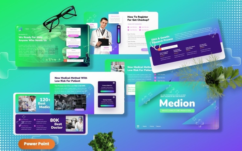 Medion - Medicare Powerpoint Template PowerPoint Template
