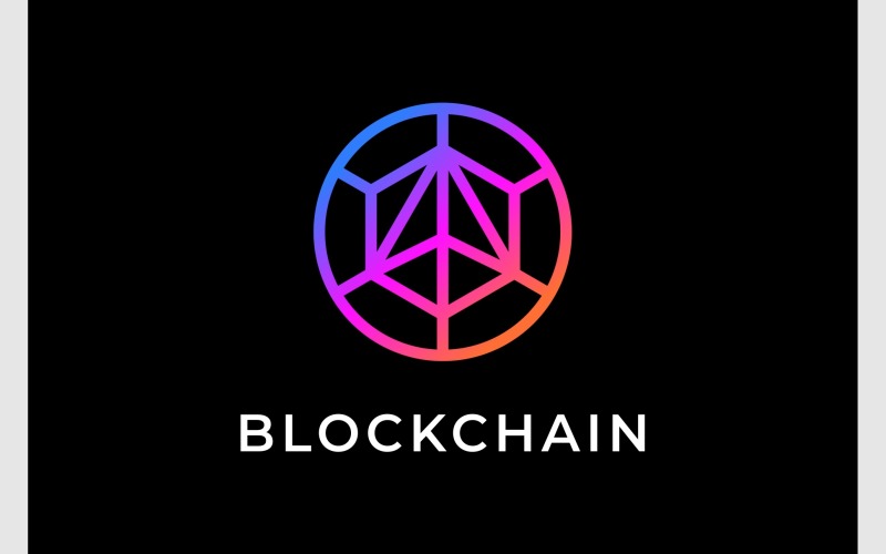 Blockchain Finance Technology Logo Logo Template