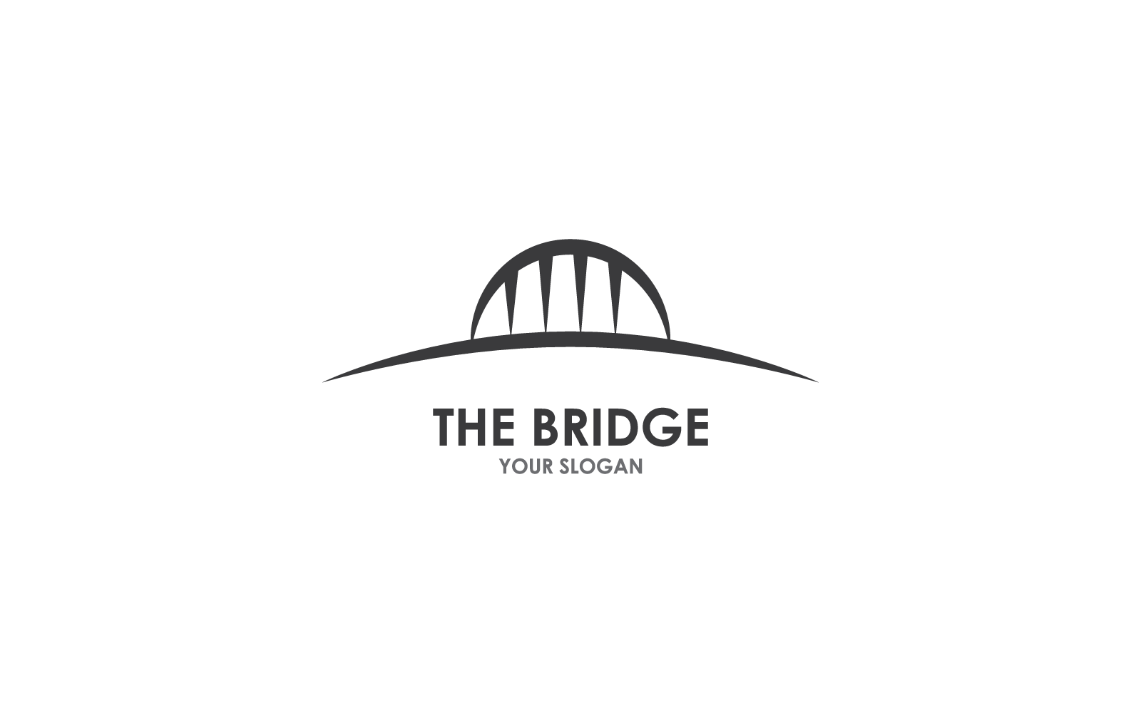 Bridge ilustration logo vector template Logo Template
