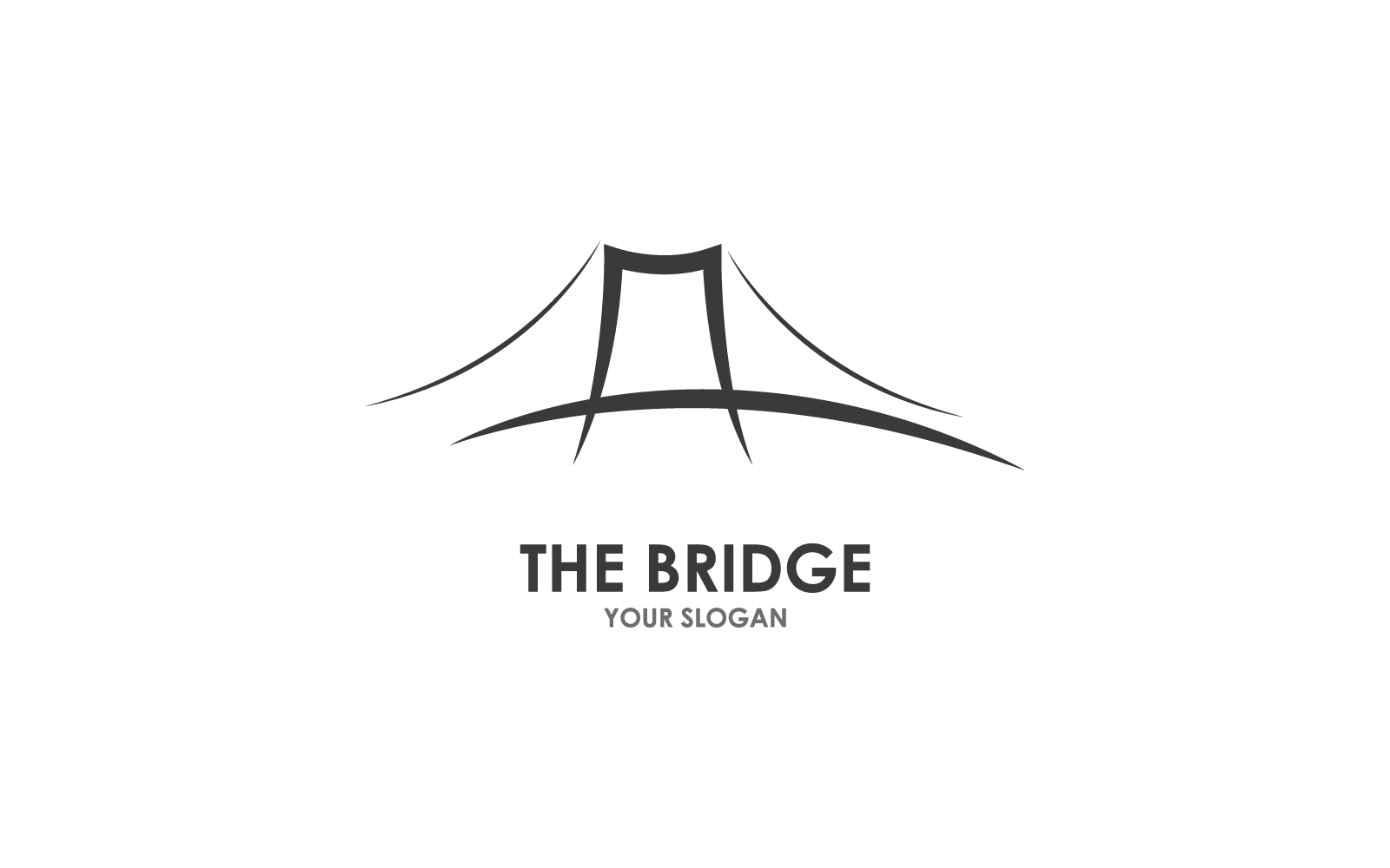 Brug ontwerp ilustration logo vector sjabloon