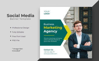 Digital marketing agency or corporate social media post template 11