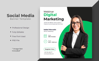 Digital marketing agency or corporate social media post template 14