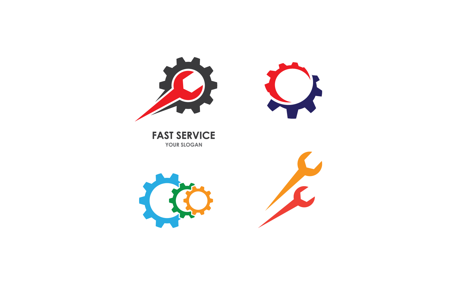 Gear technology vector illustration logo design