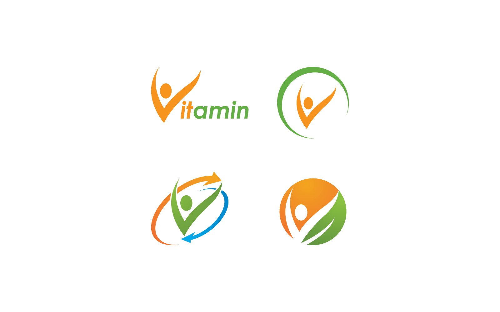 Healthy Life people Logo design template