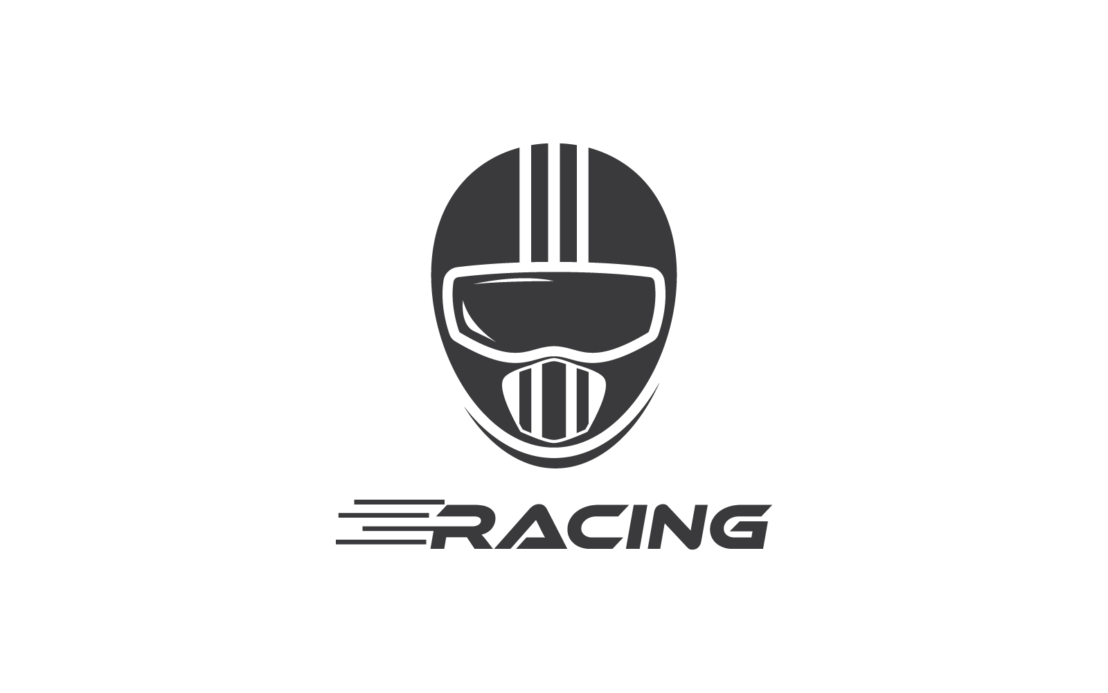 Motorcycle illustration helmet logo vector design