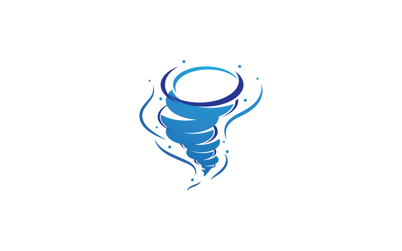 Plantilla de diseño de ilustración de vector de logotipo de tornado de viento