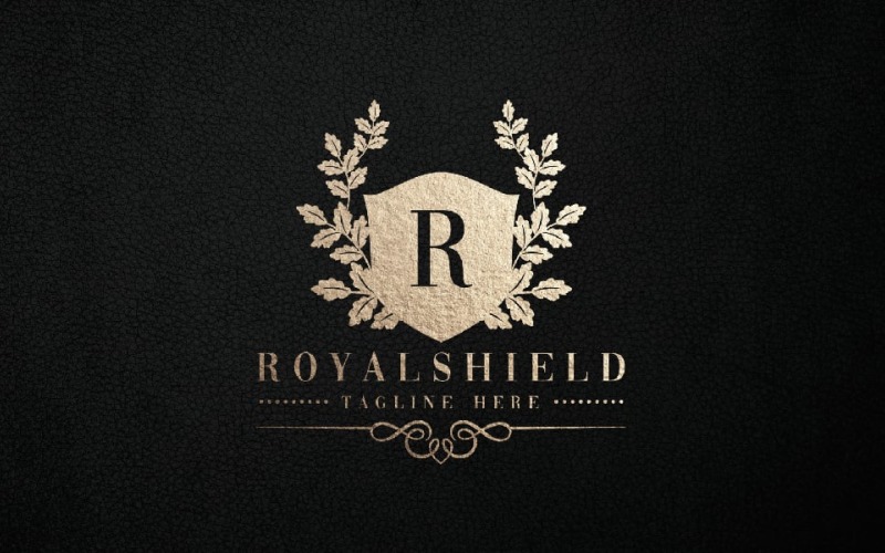 Royal Shield Letter R Logo Logo Template