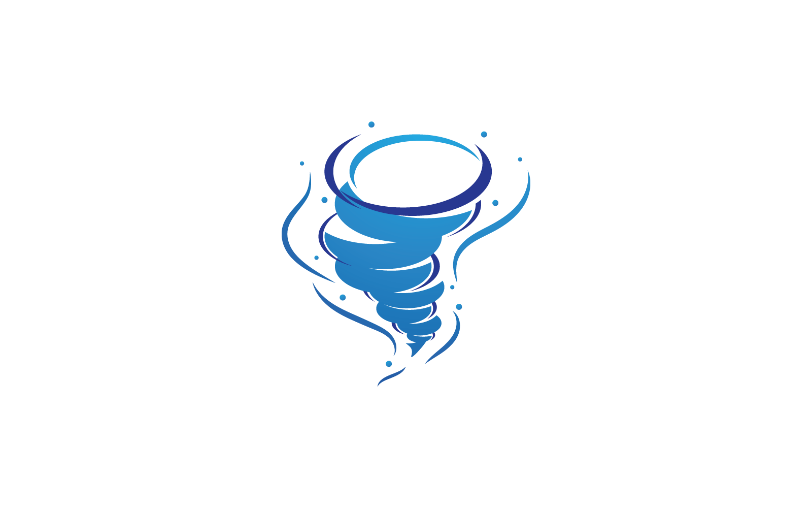 Rüzgar kasırgası logo vektör illüstrasyon tasarım şablonu