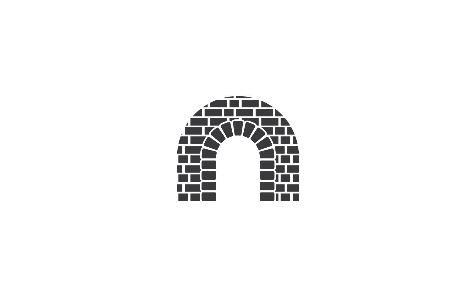 Wall bridge logo icon illustration vector design
