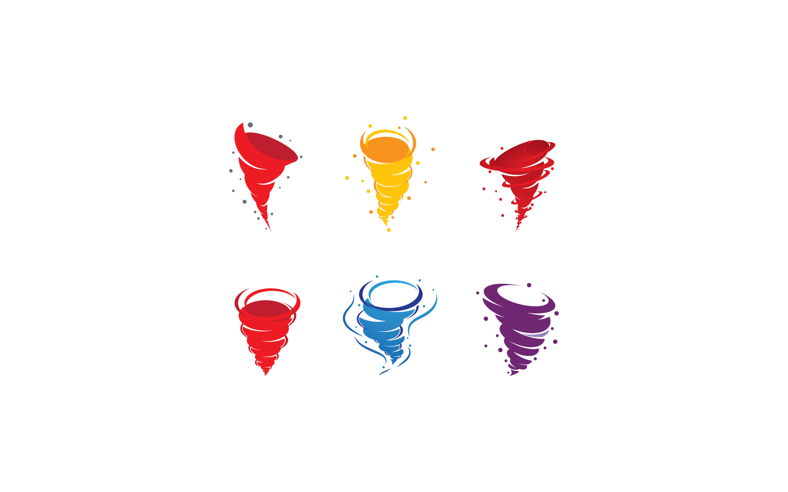 Wind tornado logo template vector illustration flat design