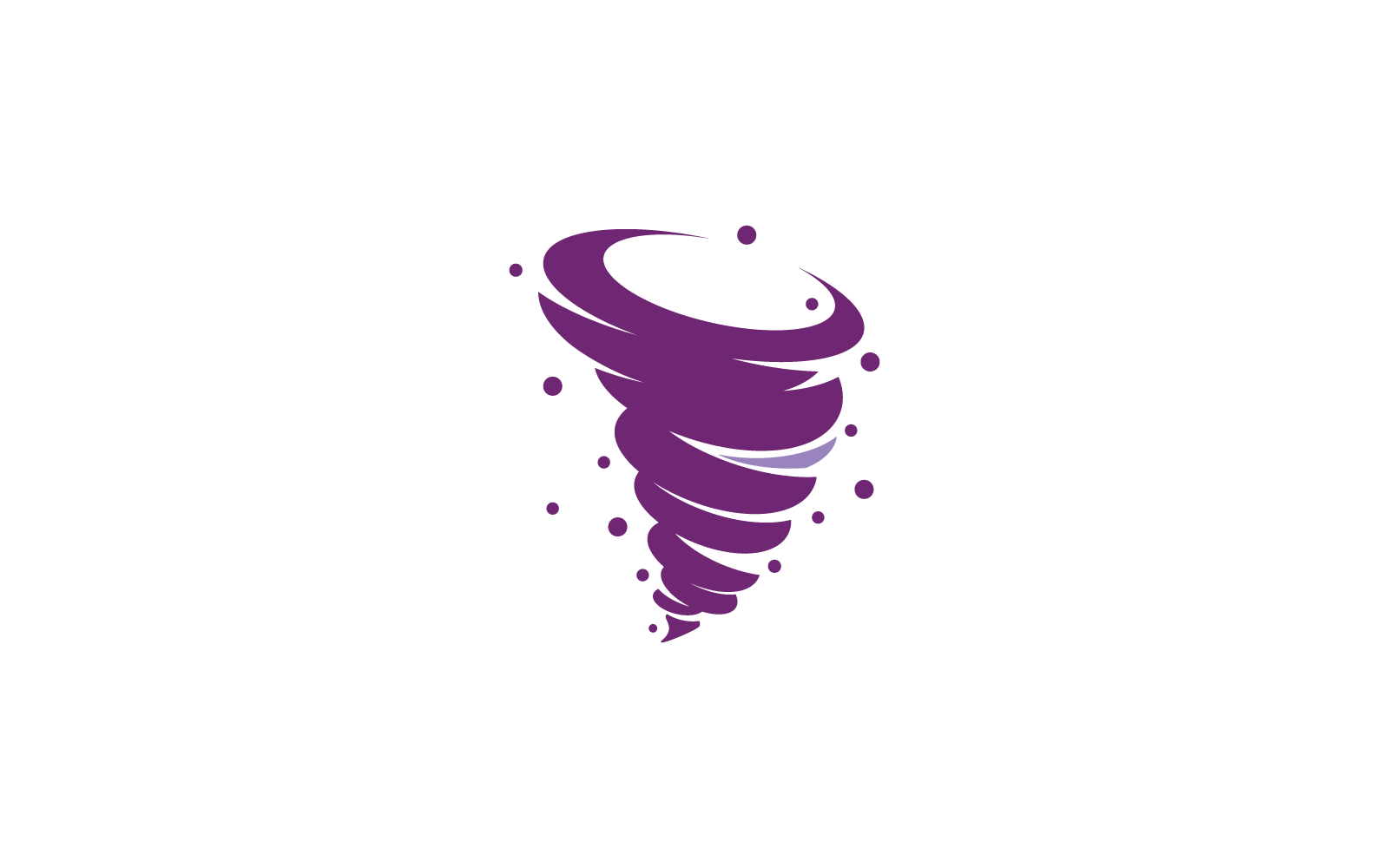 Wind tornado logo vector illustration flat design template