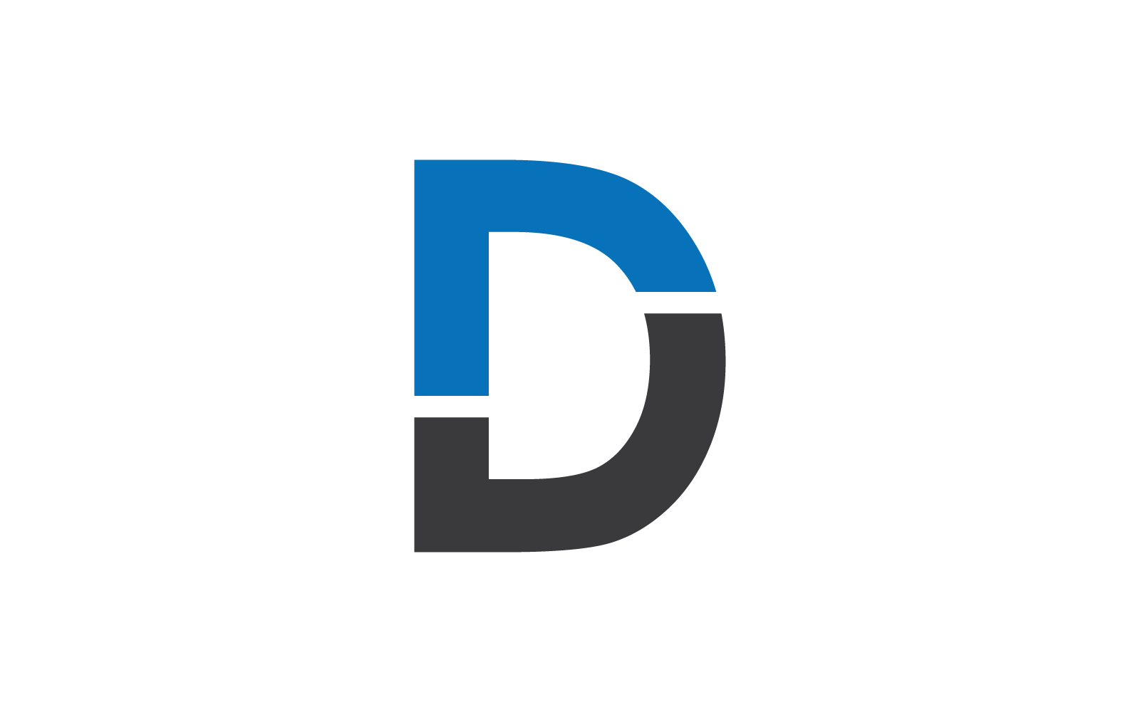 D brief embleemontwerp pictogram vector