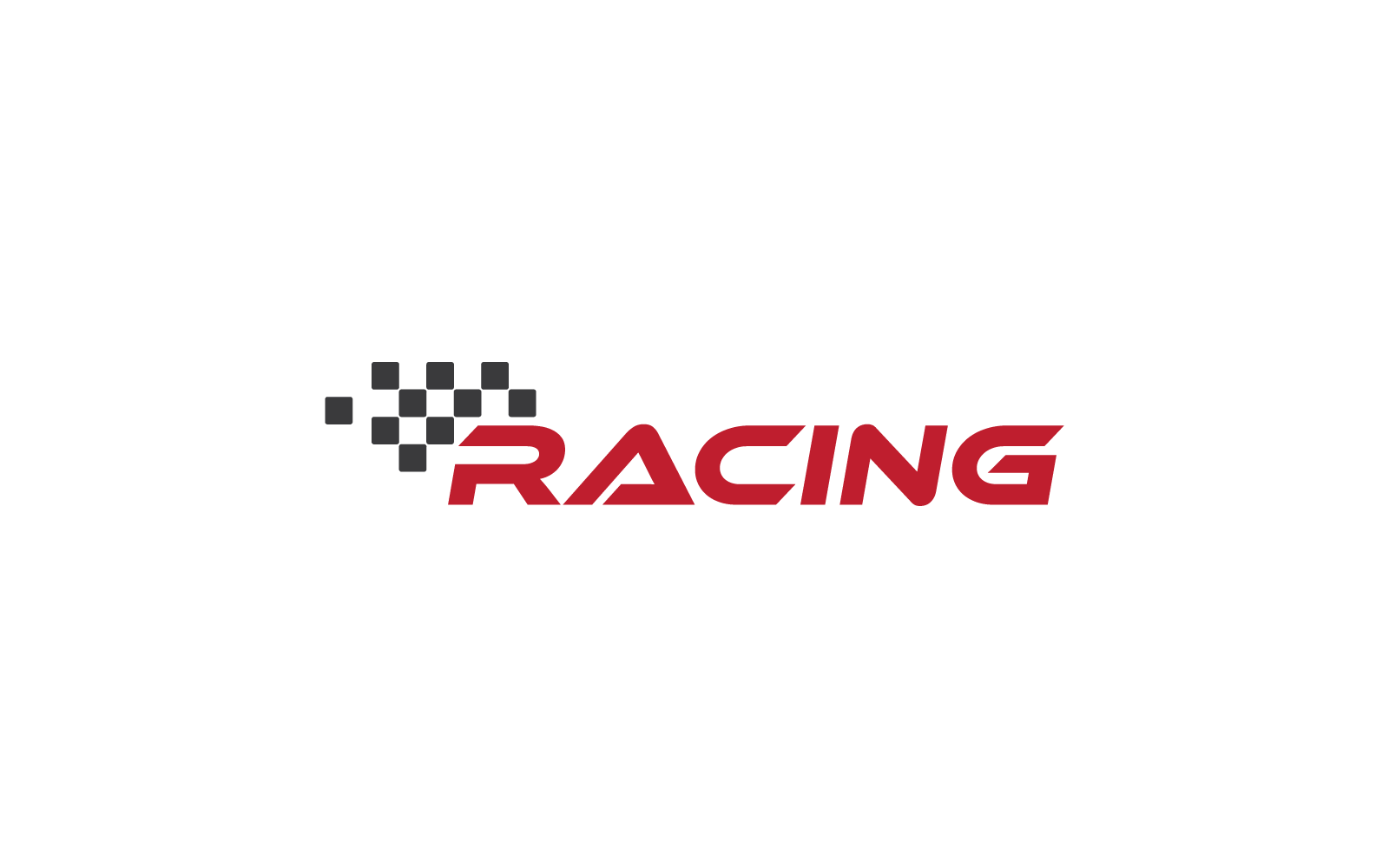 Race flag logo vector design template