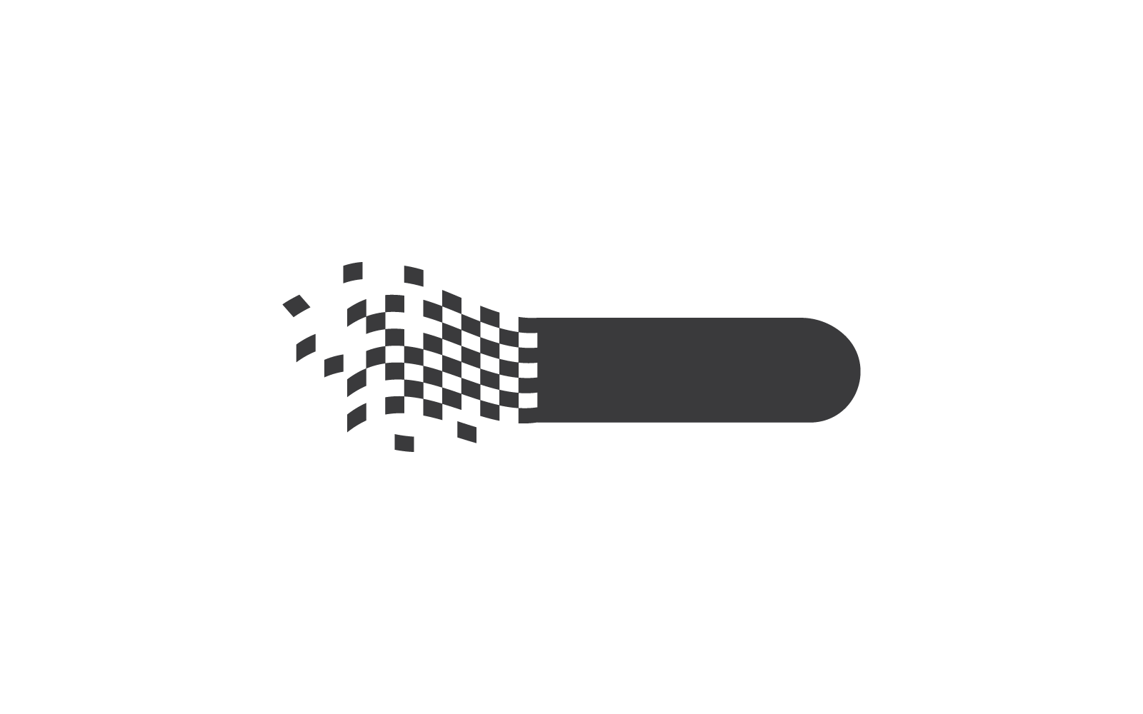 Race flag logo vector illustration design template