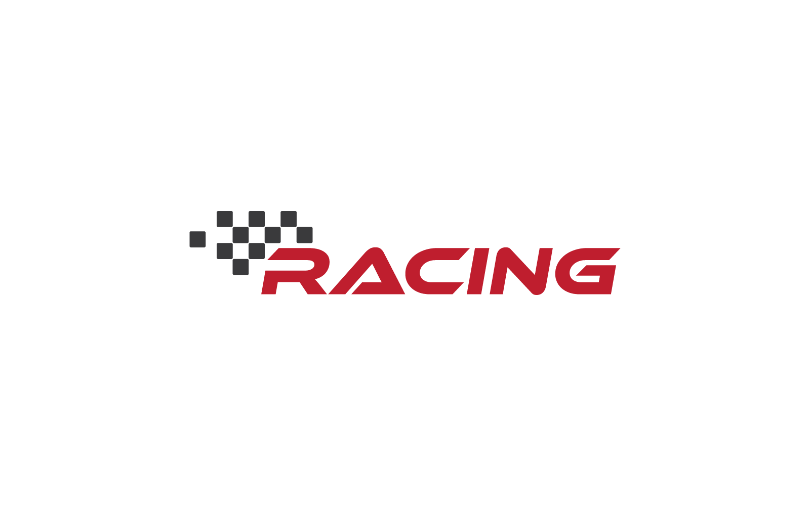 Race vlag logo vector ontwerpsjabloon