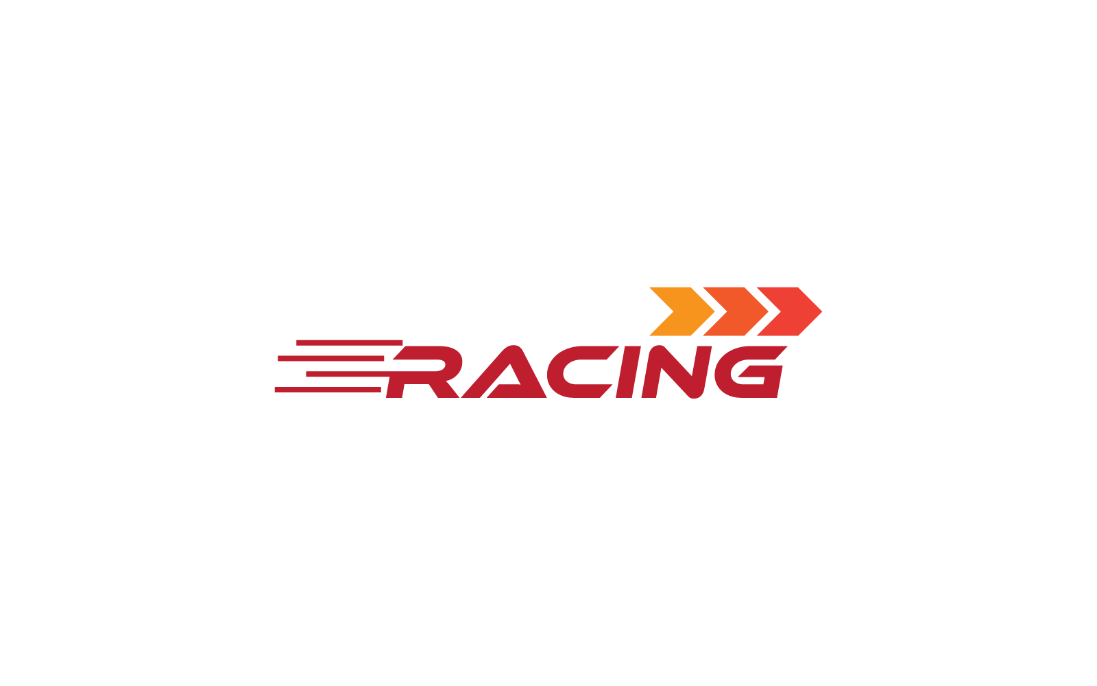 Speed racing logo vector template flat design