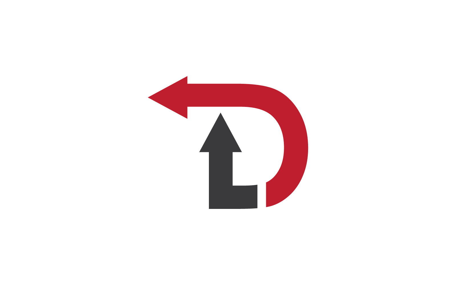D letter illustration icon logo vector design