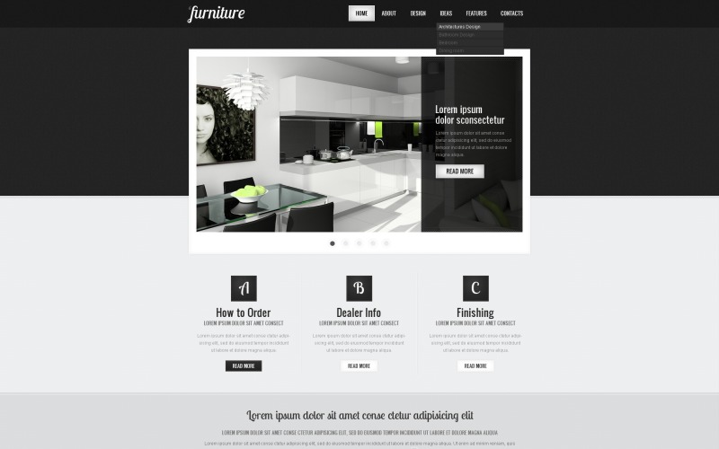 Furniture Website Template